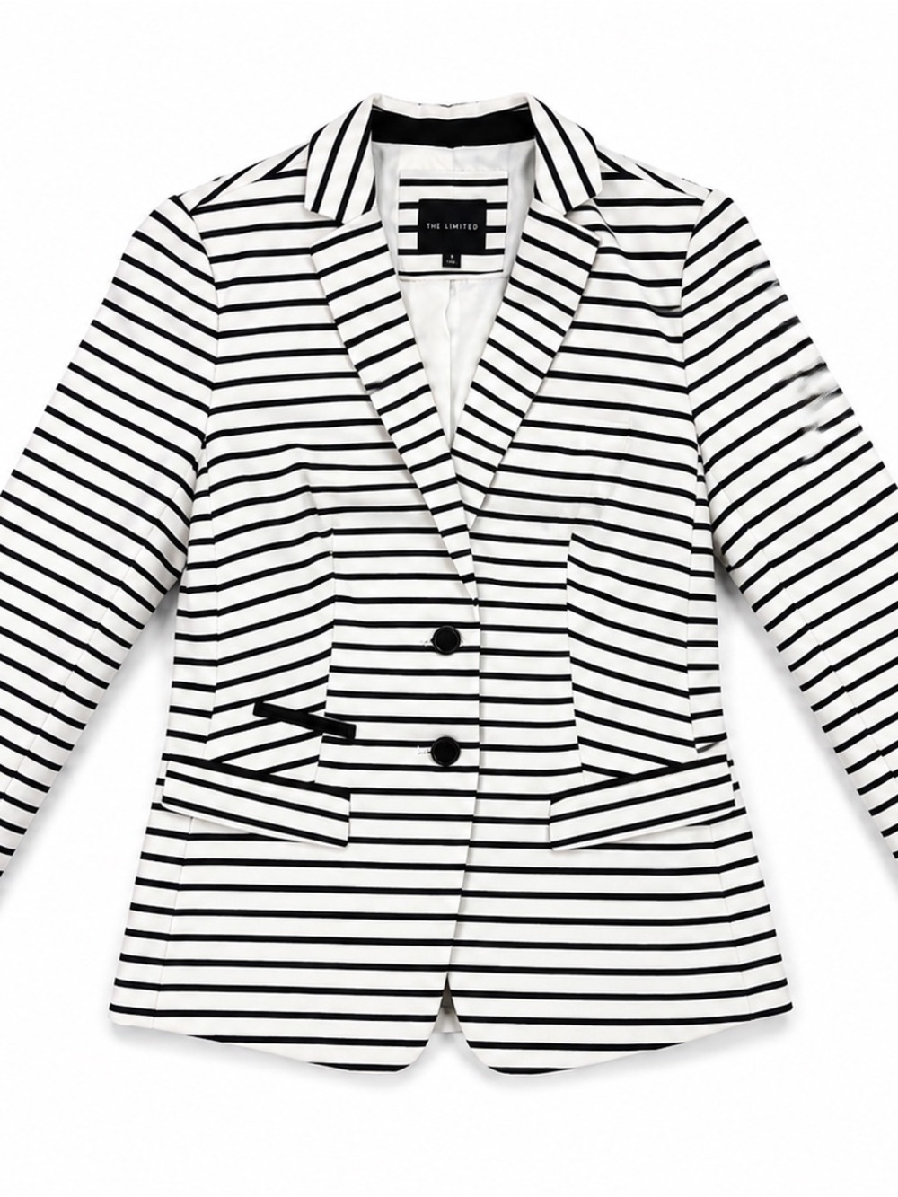 The Limited Women's Blue & White Striped Blazer